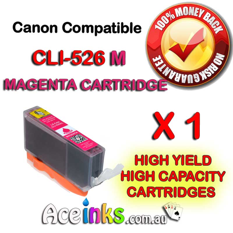 Compatible Canon CLI-526M Magenta Single